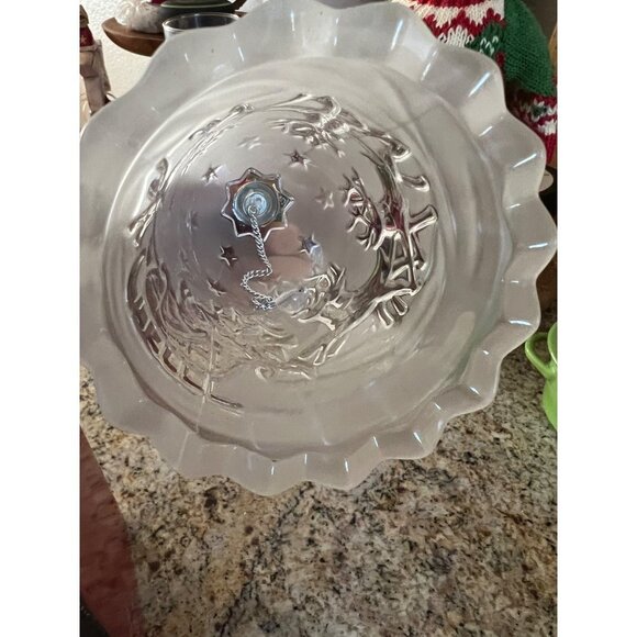 Mikasa Glass Bell  "Silent NIght" - Picture 3 of 4